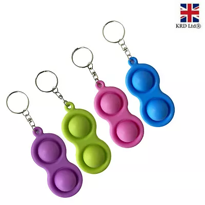 £3.45 • Buy Mini Bubble Push Popper  Toy Sensory Stress Relief Keychain Kids Adult UK