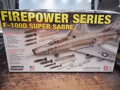 F-100D Super Sabre Vietnam 1/48 Lindberg-#72521-Firepower Series NEW SEALED • $28.88