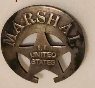 United States Marshal Badge - Wild West - FREE American Flag Hat Pin • $9.99