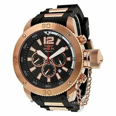 New! Invicta 7428 Signature II Russian Diver Black Dial Chronograph Mens Watch • £77.15