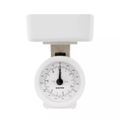 Salter 112 WHWHDR Mechanical Kitchen Scale – Compact Food Scale With 3KG Capacit • £9.60