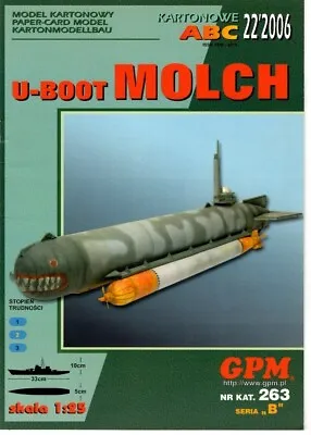 Card Model Kit – Molch U-boat • £9.95