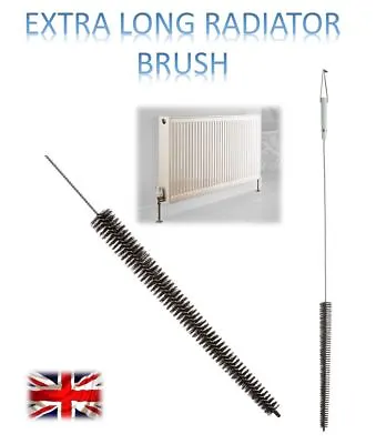 Long Reach Flexible Radiator Heater Heating Bristle Brush Dust Cleaning Cleaner • £6.99