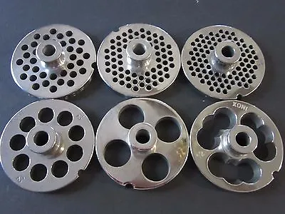 PICK YOUR SIZE #12 S/Steel Meat Grinder Plate W/ HUB Cabelas LEM Alfa Hobart Etc • $18.75