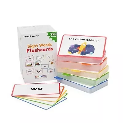 Sight Words Flash Cards Kindergarten – 220 Cards – Sight Words For Toddlers 2-4 • $19.99