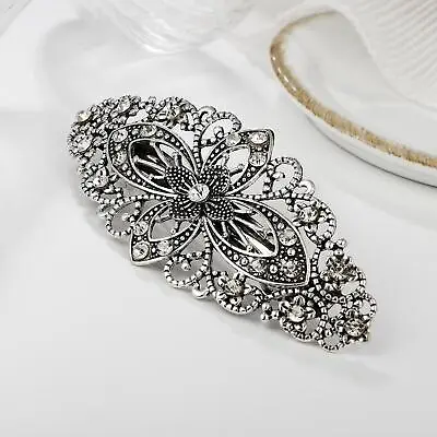 Flower Hair Barrette Stylish Antique Style Exclusive Slides Clasp Hair Clip For • £5.66