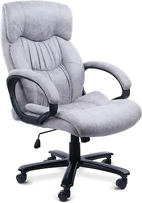 CLATINA Grey Ergonomic Big And Tall Executive Office Chair Adjustable Height • $129.99