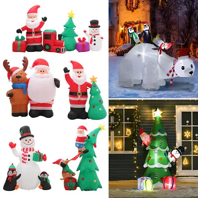 £49.95 • Buy Giant Inflatable Christmas Decoration Snowman Xmas Tree Outdoor Inflation Lights