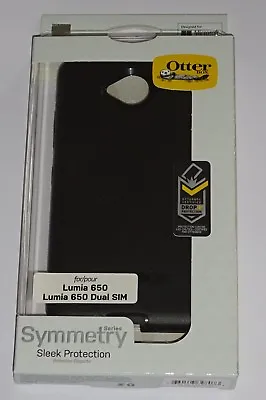 New Otter Box Symmetry Slim Case Microsoft Lumia 650 Phone Black Genuine Cover • £7.85
