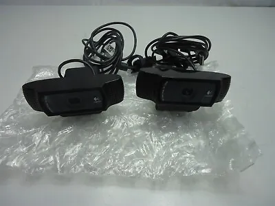 Lot Of 2 Logitech C920 V-U0028 Carl Zeiss Webcam HD 1080P Digital Webcam  • $40