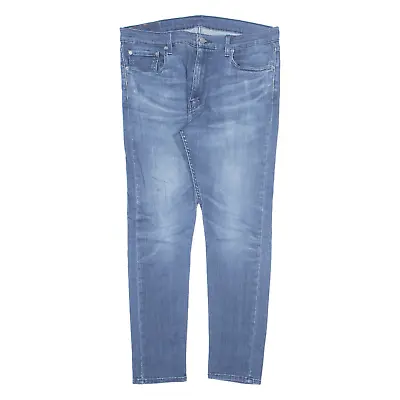 LEVI'S 519 Hi-Ball Mens Jeans Blue Regular Skinny Stone Wash W38 L30 • £19.99