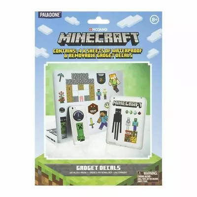 Minecraft Game Set Of 4 Sheets Of Removable Gadget Decals NEW UNUSED SEALED • $7.99