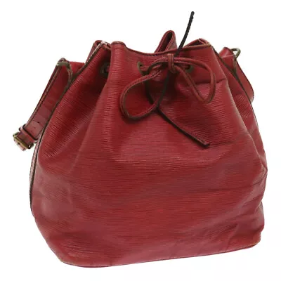 LOUIS VUITTON Epi Petit Noe Shoulder Bag Red M44107 LV Auth 65150 • $170