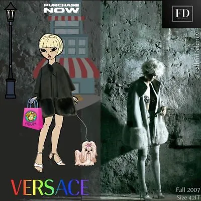 Versace Runway/Editorial Vintage Gianni Versace Coat Fall/Winter 2007 Sz 42IT • $3585