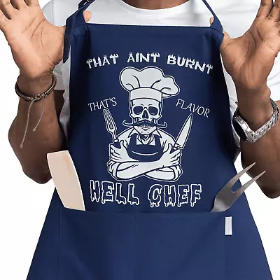 Funny Aprons For Men Mens Aprons For Cooking BBQ Grill Party Apron Prank Gift • $14.84