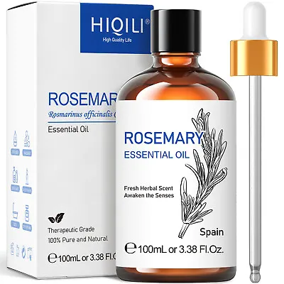 $24.99 • Buy 100ml Rosemary Essential Oil 100% Pure Natural Therapeutic Hair Growth Diffuser