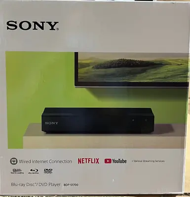 Sony Blu-ray Disc Player Wired W/ 1080p Playback Dolby TrueHD - BDP-S1700 • $68