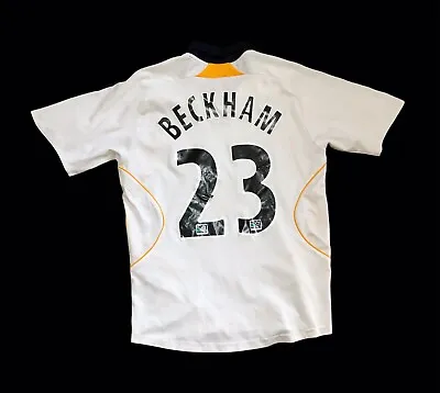L A Galaxy 2007 - 2008 Home Shirt David Beckham • £19