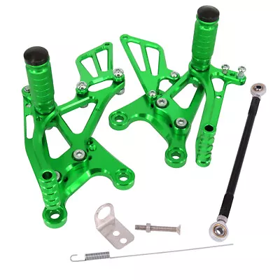 Motorcycle Rearsets Footpegs Adjustable Rear Footrests For ZX-6R NINJA 2005-2008 • $52.99