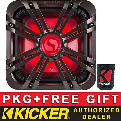 Kicker 44l7s102 Car/marine Audio 10  L7s Square Subwoofer W/ Led Grille Charcoal • $279.99