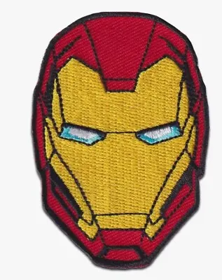 Disney Marvel Avengers Iron-On Patch: Iron Man Head Faceplate New Free Shipping • $6