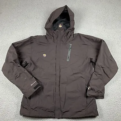 Mountain Hardware Coat Mens XL Mocha Traverse Trifecta Heavyweight Anorak Jacket • $28.77