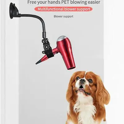 Hair Dryer Holder Suction Cup Support Blow Dryer Stand For Pet Grooming Home • $22.42