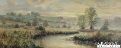 English Landscape Art Print Golden Stream By David Dipnall.. Sold Out Rare • £50