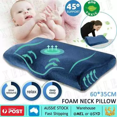 Health Care Memory Foam Neck Pillow Contour Pain Relief Slow Rebound Cervical AU • $18.99