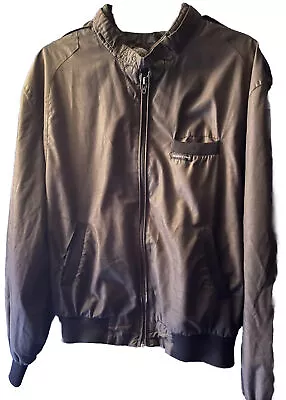 Members Only Jacket Vintage Men's Medium Size 42 Black 1980s NiceHong Kong Made • $16.14