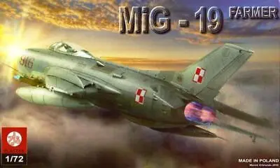 MiG-19 (S) FARMER  - SOVIET COLD WAR FIGHTER (POLISH AF MKGS) #S062 1/72 PLASTYK • $10.07