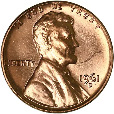 1961 D Lincoln Memorial Cent BU Penny US Coin See Pics H138 • $2.36