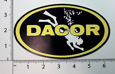 DACOR Oval Scuba Dive Diving Decal Sticker Repro 6mil UV Vinyl 3.5 X7'' Die Cut • $5.75