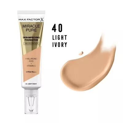 MAX FACTOR Miracle Pure Skin Improving Foundation 30ml - CHOOSE SHADE - NEW • £7.50