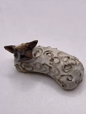 Vintage Curly Sheep Art Pottery Small Figure Repaired Ear • £7