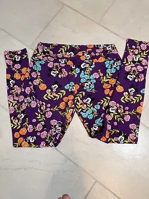Lularoe Disney Mickey Mouse Leggings Tall & Curvy Purple • $20