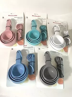 KitchenAid 9 Piece Measuring Cups And Spoons Set 5 Spoons And 4 Cups With Handle • $10.95