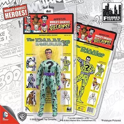 Kresge Mego  Retro Carded  Riddler  8 Inch Action Figure Mosc New  Ftc • $29.99