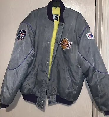 Vintage 90s NBA Starter Los Angeles LA Lakers  Jacket Sz XLarge • $90