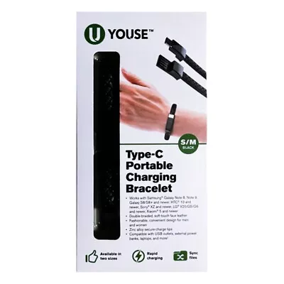 Type-C Portable Charging Bracelet S/M • $10