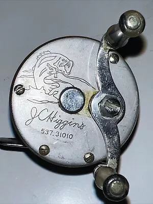 Vintage JC Higgins Spinning Reel Etched Reel 537 3101 • $27