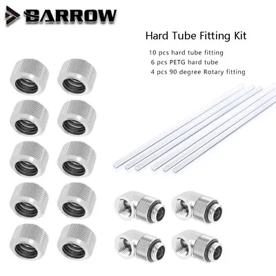 Barrow OD12/14/16mm Hard Tube Fitting Kit Water Cooling Metal Connector G1/4'' • $96.80