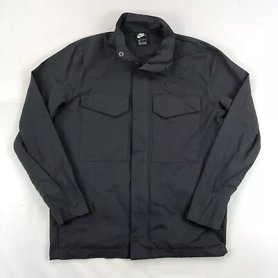 Nike M65 Jacket Mens Medium Black Coat Sportswear Military Style • $64.88