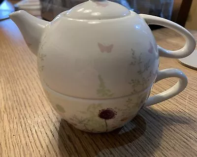Marks & Spencer Edwardian Lady Tea For One Set Teapot  & Cup Rowena Stott • £6.50