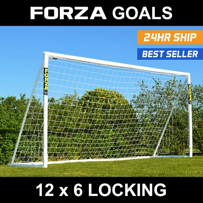 FORZA Football Goal | 12ft X 6ft Goal | PVC Garden Goal | Football Goal For Kids • £162.99