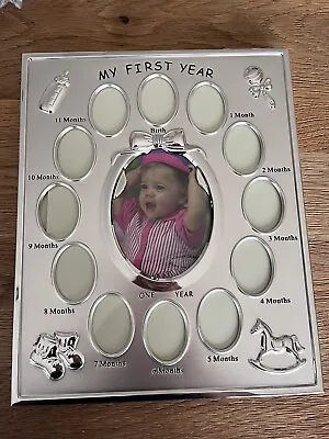 My 1st Year Photo Frame. Baby Till 1 Year Old. Brand New In Box • £6.50