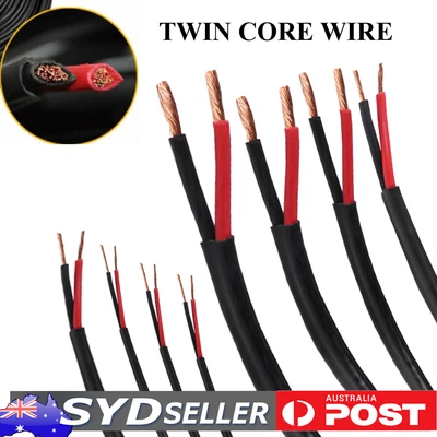 $8.36 • Buy Twin Core Wire 2 Sheath Cable For Auto Camper Trailer Marine Electric Solar Home