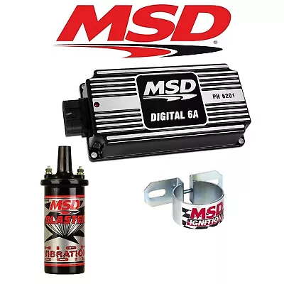 MSD 99503 BLACK Ignition Kit Digital 6A Ignition Box/Blaster 2 Coil/Coil Bracket • $424.95