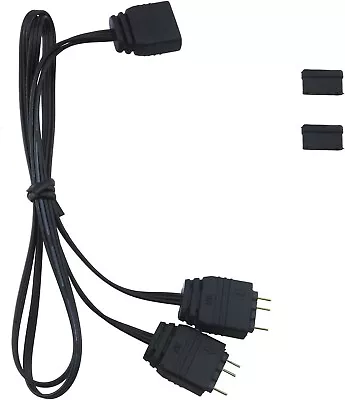 ARGB Splitter Cable 5V 1 Female To 2 Male 3 Pin 15-Inch • $5.99