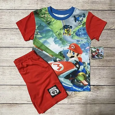 Boys Mario Kart Pajamas Size M (8). NWT! 2 Piece Set. Short Sleeves And Shorts. • $16.90